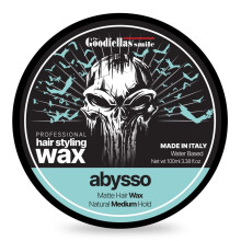 De glimlach van Goodfellas haarwas pommade mat met medium hold-formule 100 ml gemaakt in Itali?((Abysso/Fresh Citrus Floral & Oak)