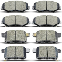 DYZJKWJW D914 D1451 Set pastiglie freno in ceramica anteriori posteriori adatte per HONDA ACCORD 2008-2012 (NON per modelli EX) Per HONDA ACCORD
