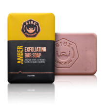 GIBS Amber Exfoliating Langtidsholdbar Woodsy 7oz Bar Soap