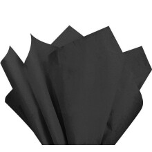 allgala 100 vel 20x26 inch tissue cadeaupapier ambachtelijk cr?epapier-zwart-GP51002