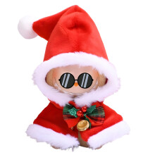17 cm poppenkleertjes Kerstmanteloutfit voor poppen van 6,7 inch Accessoires Kerstthemakleding voor poppen van 17 cm Verzamelpoppen Kostuum Cadeau-id