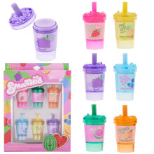 Set 6 balsami per labbra Smoothie - Lucidalabbra al profumo di frutta in adorabili contenitori a forma di frullato