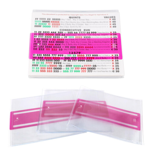 Set di Posizionamento per Mahjong (Include 4 Trovatori di Linea e 4 Custodie per Carte)