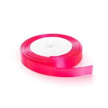Effen kleur satijnen stof lint voor ambachtelijke cadeauverpakking Haarboog Bruiloft Deco (briljant rood 3/4 """" x 25 yards)