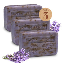 La Maison du Savon de Marseille s?bebarer 3xPak - Beriget med organisk sheasm?r 97% naturlige ingredienser Traditionelt fransk malet sk?nsomt for
