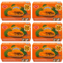 ASANTEE PAPAYA & HONNING S?be 4,40 Oz (pakke med 6)