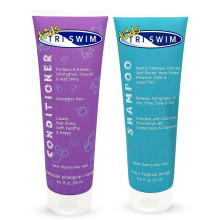 Set shampoo e balsamo per bambini TRISWIM - 8,5 once ciascuno | Rimuove il cloro, l'acqua salata, l'acqua dura | Idrata Districa Ripristina | Aiu