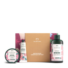 The Body Shop British Rose Essentials Geschenkset – 3-teiliges Set enthält Körperjoghurt, Handcreme, Duschgel, vegan