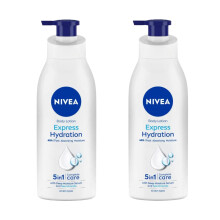 NIVEA Lozione Corpo Idratante Veloce con Minerali Marini & Siero Idratante, 48H di Idratazione