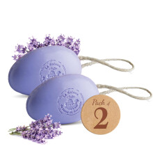 La Maison du Savon - Lavendel Seife im Seil-Duo - Feuchtigkeitsspendende Hand- & Körperseifen