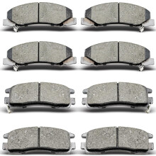 DYZJKWJW D1159 D698 Pastiglie freno in ceramica anteriori posteriori Set 8 pezzi adatti per Buick Allure/LaCrosse 2008-2009 Per Chevrolet Impala
