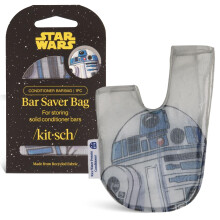 Torba na mydlo Kitsch x Star Wars R2-D2 - Opatentowany worek siatkowy Uchwyt na mydlo do kostek szamponu i odzywki - Wydluza okres uzytkowania i zapo