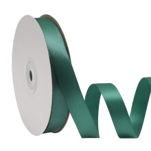 ORIKUKEET Polyester Ribbon Single-Sided Shiny 5/8"""" Width 50 Yards Perfect for DIY Crafts Wedding Decoration Gift Wrapping and Flower Art (Dark Gr