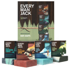 Every Man Jack Kallpressad Herr Tvålset - Uppfriskande Vinterdofter - Rengör och återfuktar med naturliga ingredienser