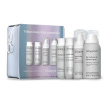 Living Proof Volume Essentials Kit cestovn velikost amponov kondicionr s texturou peny a sprej pro such objem a texturu (hodnota 76 USD)