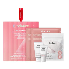 BIODANCE 7 Day Glow Up Kit: Vnocn drkov sada kolagenu pro sklenenou pokoku Vnocn drky Puncochy pro dospvajc dvky Korejsk pce o plet s m