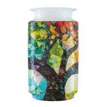 3D-puzzelvaas Unieke bloemenvaas voor volwassenen Gemaakt door 162 gebogen plastic puzzelstukjes Vazen voor bloemen Home Decor Cadeau voor ouders en