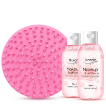 Norate Makeup Brush Cleaner Make Up Brush Cleaner Cleanser Solution + Brush Cleaning Mat Makeup Cleaner for Brushes Sponge Deep Clean Shampoo Ge