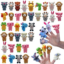 XIPEGPA 36 STUKS Vingerpoppetjes Set Mini Knuffels Vingerpop voor Storytelling Spelen Lesgeven Shows Speeltijd Scholen Verjaardagsfeestje Cadeau Guns