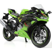 Risopen 1:12 Modello di Moto Giocattolo per Kawasaki Ninja ZX-6R Metallo Pressofuso con Modello di Moto in Plastica Mini Moto Regalo per Adulti