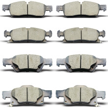DYZJKWJW D1455 D1498 Set di pastiglie freno in ceramica anteriori posteriori adatte per Dodge Durango 2011-2023 per Jeep Grand Cherokee 2011-2021