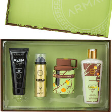 Armaf Odyssey Dubai Chocolat - Gourmand, Sweet, Woody - 4-Delige Giftset voor Unisex (100 ml Eau de Parfum + 100 ml Douchegel + 50 ml Body Spray + 8.