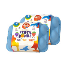 Pacha Soap Co. Kids Color Mixing Bath Bombs, Plant-Based, Made with Fruit, Non-Toxic, Vitamin-Rich Bath Bombs for Kids, Mix & Match Bath Color Tablets