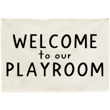 Bandera rectangular colgante para sala de juegos, pster, decoracin de pared, regalo para nios pequeos, bebs, nios y nias, habitacin infan