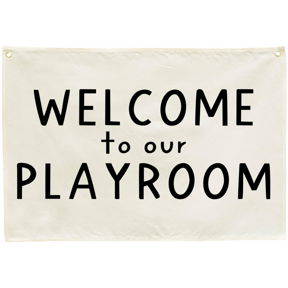 Hanging Rectangular Playroom Banner Flag Poster Wall Art Decoration Gift For Toddler Baby Boy Girl Kids Room Nursery Classroom Play Room Wall Decor-B Sioial