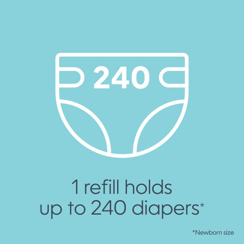Diaper Genie Nachfüllbeutel 240 Stück (1 Packung) mit Max Geruchsverschluss 1
