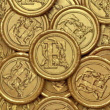 100 Stck goldene Wachssiegel-Aufkleber, handgefertigte Umschlagsiegel, selbstklebende Buchstaben-Wachsaufkleber fr Hochzeit, Party, Einladungen