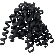 Jillson Roberts Curlie -lahjajouset -lahjapaperitarvike, musta Grosgrain (12 kpl)