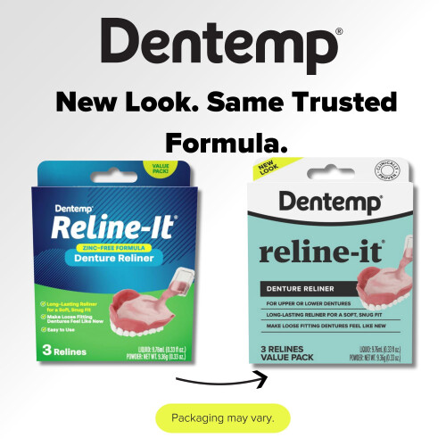 Kit de Reline pour Dentiers Dentemp - Formule Avancée pour un Ajustement Parfait 1