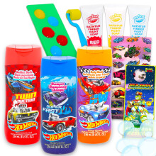 Set da bagno Ultimate Hot Wheels - Pacchetto con shampoo bagnoschiuma bagnoschiuma adesivi vernice Altro | Kit di accessori per il bagno e la doc