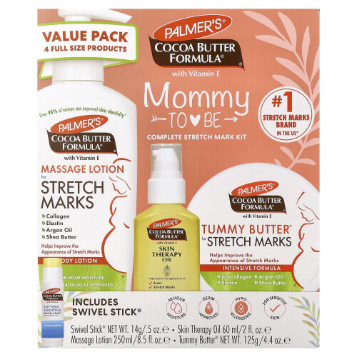 Palmer's Palmer's cacaoboterformule aangepaste moeder-/babykit - 4ct 1