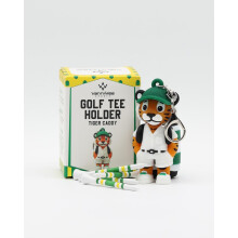 VannyVee Sports Tiger Caddy Golf Tee Holder Indeholder 8 Golf Tees Sjove golftilbeh?r til m?nd og kvinder Stilfuld golftaske tilbeh?r og golfgave