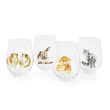 Wrendale Designs Set of 4 Tumbler Glasses