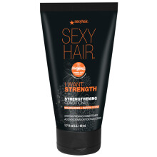 SexyHair I WANT STRENGTH Conditioner 1,7 oz | 73% minder breuk | Veilig voor gekleurd haar | Alle haartypes