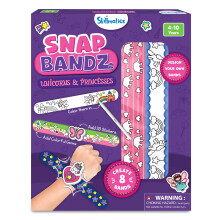 Skillmatics Attivit? artistica e artigianale - Snap Bandz Unicorni e principesse 8 cinturini (8,6"") Imbottiture per calze di Natale Kit creativo