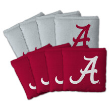 YouTheFan Bolsa Oficial NCAA Alabama Crimson Tide Set de 8 Bolsas de Cornhole - Doble Lado