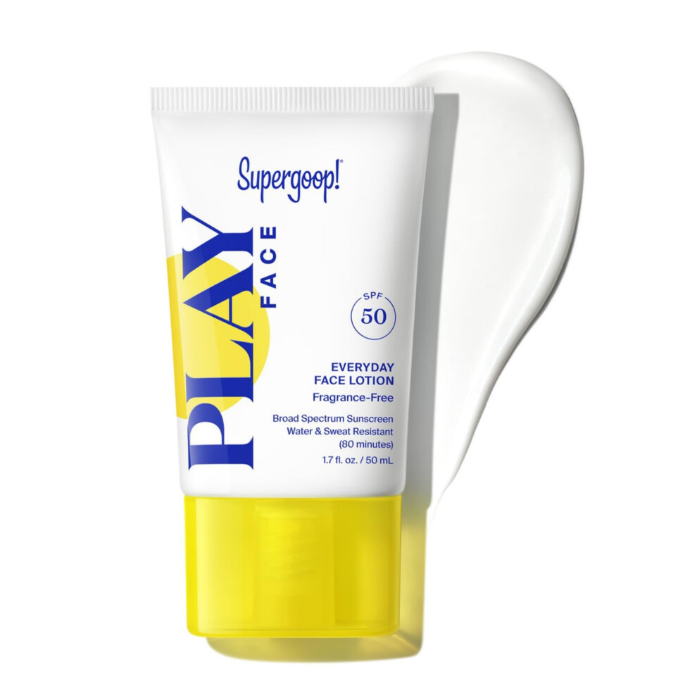 Photos - Sun Skin Care Supergoop! PLAY Everyday Face Lotion SPF 50 - Lightweight Non-Greasy Formula - Natural Finish - Fragrance Free - Water & Swe