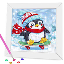 Kits de arte con diamantes Nardoll - Manualidades - Pintura con diamantes con marco de madera - GEM Art para nias, nios, adultos, principiantes