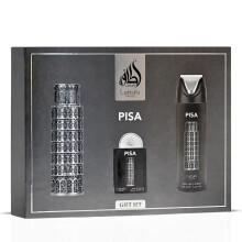 Set de regalo de 3 piezas Lattafa Pride Pisa - Perfume αrabe de larga duraciσn para hombre - Eau de Parfum y vaporizador perfumado - Perfume de i