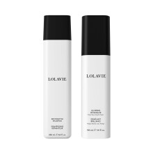 LolaVie Glossing Detangler (5 oz) & Restorative Shampoo (8,5 oz) Vegansk krut barvy Bezpecn vechny typy vlasu