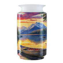 3D-puzzelvaas Unieke bloemenvaas voor volwassenen Gemaakt door 162 Crved Plastic puzzel Relaxpuzzels voor volwassenen DIY-puzzel Creatief cadeau voor