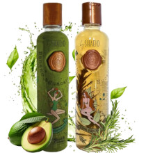 RITULN BOTANICO KIT2 Acelerador de Crecimiento y Ultrareparador S.O.S. ampon de Romero + Tratamiento Intensivo PLEX con Banano y Aguacate 100% Col