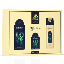 Set de regalo de 3 piezas Lattafa Pride Affection - Perfumes αrabes de larga duraciσn para mujer - Eau de Parfum y vaporizador perfumado - Elegan