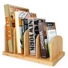 Cook Book Organizer Recepthllare Bordsstll fr bekvm kokboksfrvaring 4-facksstll Kksprmhllare fr skrivbord och bnkskiva (bambu 12,6 x 8