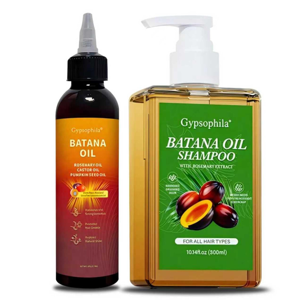 Umex Shampoo And Conditioner Set For Hair Growth With Batana Oil & Rosemary - Biotin Blend For Thinning Hair Sulfate-Free & Leave-In Hydration For Women &