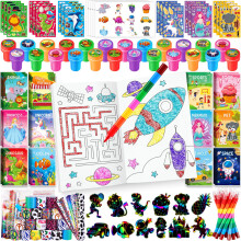 BenLouis 192 pices cadeaux de fte pour enfants mini livres de coloriage crayons claquettes bracelets autocollants ensemble en vrac pour enfan